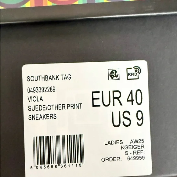 Kurt Geiger Pink and Orange Sneakers - Picture 9 of 9